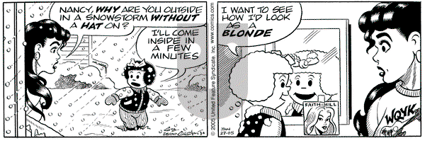 Nancy on Thursday January 27, 2005 Comic Strip