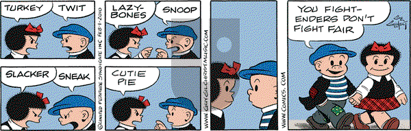 Nancy on Monday February 1, 2010 Comic Strip