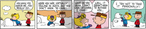 Peanuts - Wednesday December 24, 2014 Comic Strip