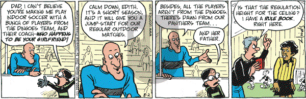 Cleats - Wednesday March 2, 2005 Comic Strip