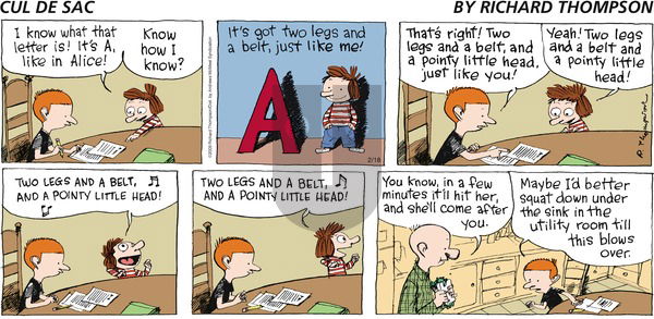 Cul de Sac - Sunday February 18, 2024 Comic Strip