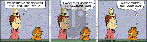 Garfield on Thursday July 17, 2014 Comic Strip