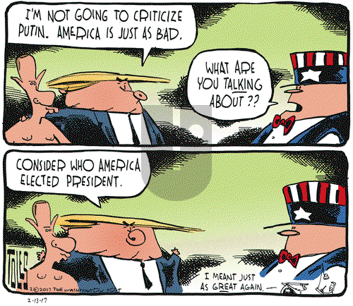 Tom Toles on Monday February 13, 2017 Comic Strip