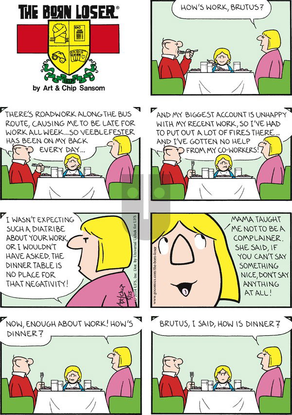 The Born Loser on Sunday May 25, 2014 Comic Strip
