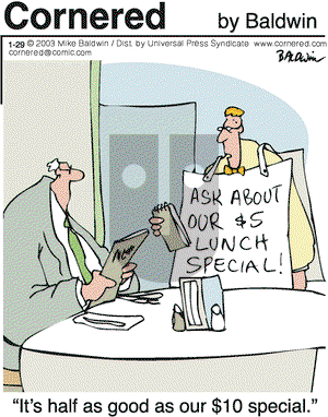 Cornered on Wednesday January 29, 2003 Comic Strip