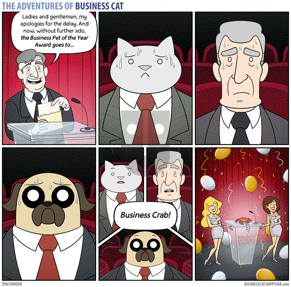 The Adventures of Business Cat on Monday August 29, 2016 Comic Strip