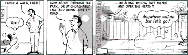 Fred Basset on Wednesday September 21, 2005 Comic Strip