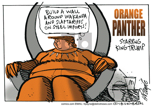 Henry Payne on Friday March 2, 2018 Comic Strip