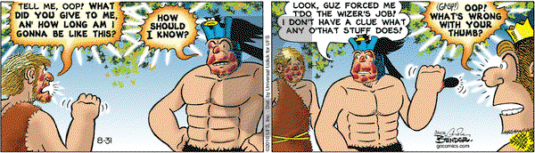 Alley Oop on Wednesday August 31, 2016 Comic Strip