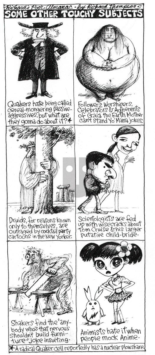 Richard's Poor Almanac on Monday February 9, 2015 Comic Strip