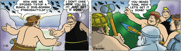 Alley Oop on Saturday January 16, 2016 Comic Strip