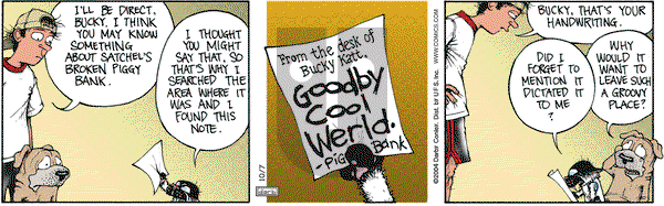 Get Fuzzy on Thursday October 7, 2004 Comic Strip