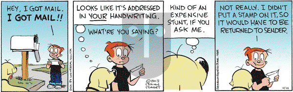 Red and Rover on Thursday April 25, 2013 Comic Strip