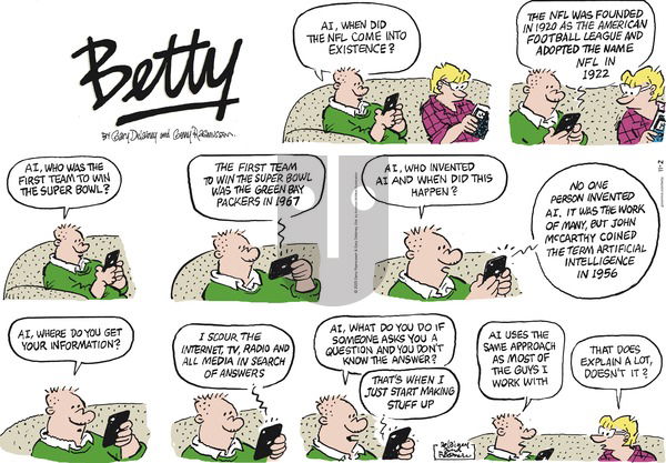 Betty on Sunday November 2, 2025 Comic Strip