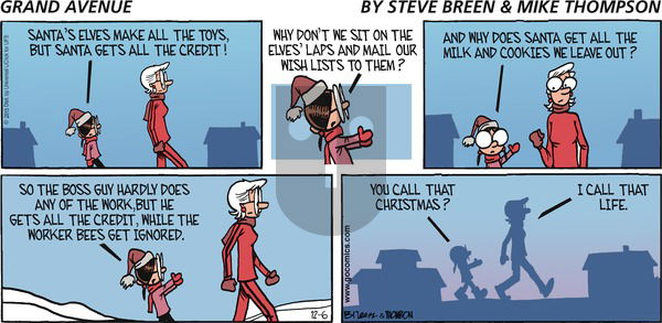 Grand Avenue - Sunday December 6, 2015 Comic Strip