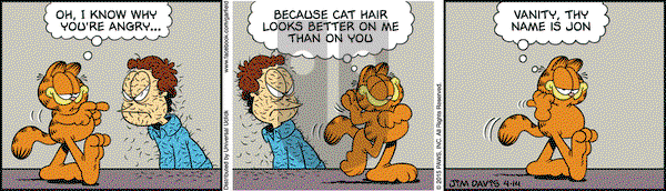 Garfield on Tuesday April 14, 2015 Comic Strip