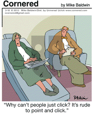 Cornered on Wednesday March 18, 2015 Comic Strip