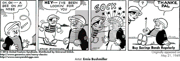 Nancy Classics on Saturday May 21, 2016 Comic Strip
