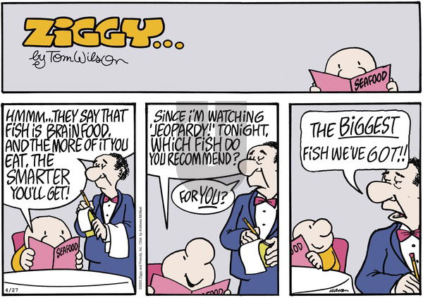 Ziggy on Sunday April 27, 2025 Comic Strip