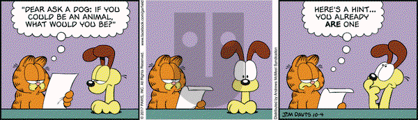 Garfield on Wednesday October 4, 2017 Comic Strip