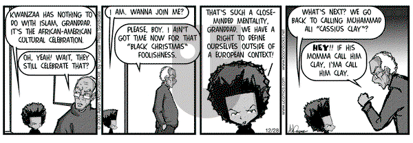 The Boondocks - Thursday December 28, 2000 Comic Strip