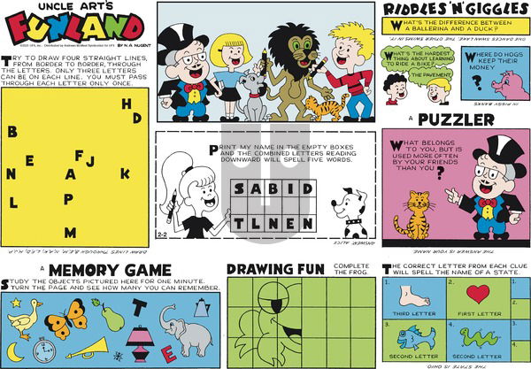 Uncle Art's Funland on Sunday February 2, 2025 Comic Strip
