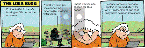 Lola on Wednesday July 25, 2018 Comic Strip