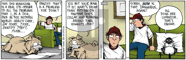 Get Fuzzy on Saturday January 4, 2014 Comic Strip