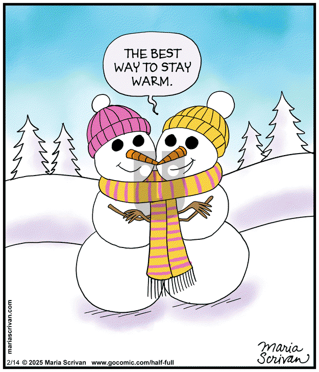 Half Full on Friday February 14, 2025 Comic Strip