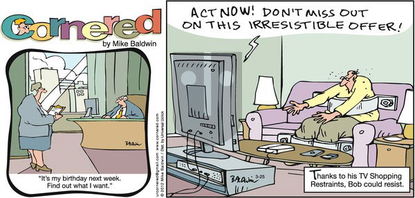 Cornered on Sunday March 25, 2012 Comic Strip