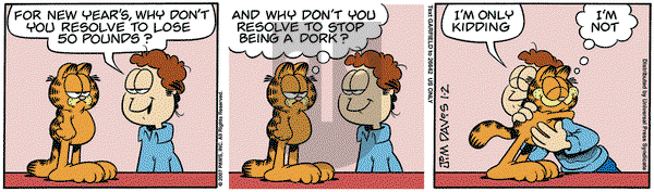 Garfield on Tuesday January 2, 2007 Comic Strip
