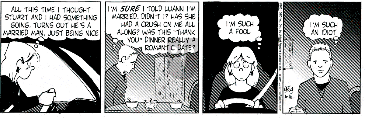Luann - Saturday June 16, 2001 Comic Strip