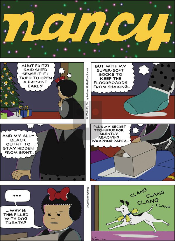 Nancy on Sunday December 20, 2020 Comic Strip