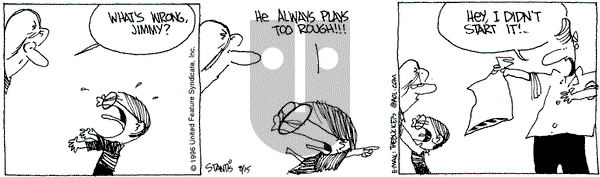 The Buckets on Thursday August 15, 1996 Comic Strip