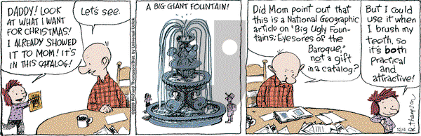 Cul de Sac on Thursday December 4, 2014 Comic Strip