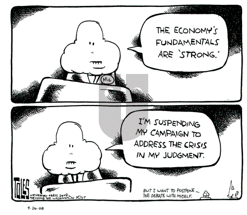 Tom Toles on Friday September 26, 2008 Comic Strip