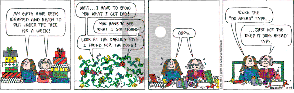 Cathy Classics - Monday December 24, 2007 Comic Strip