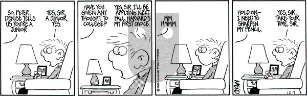 FoxTrot on Wednesday December 7, 1988 Comic Strip