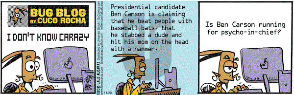 La Cucaracha on Saturday November 28, 2015 Comic Strip