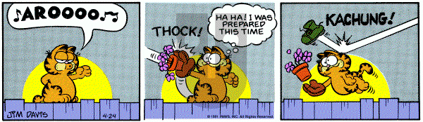 Garfield on Friday April 24, 1981 Comic Strip