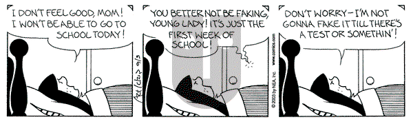 The Born Loser on Wednesday September 3, 2003 Comic Strip