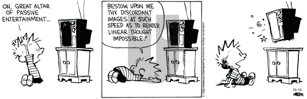 Calvin and Hobbes - Saturday October 10, 2020 Comic Strip