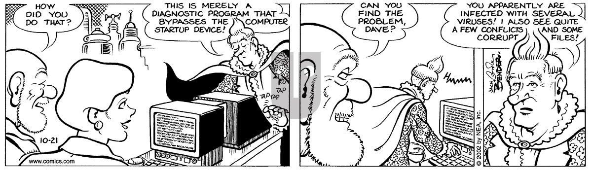 Alley Oop - Monday October 21, 2002 Comic Strip