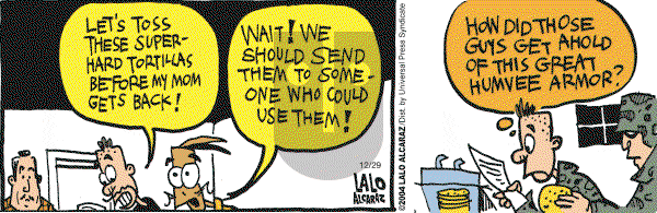 La Cucaracha on Thursday December 30, 2004 Comic Strip
