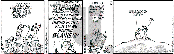 Over the Hedge on Tuesday February 1, 2005 Comic Strip