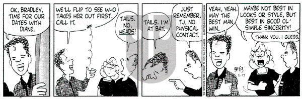 Luann on Monday November 17, 1997 Comic Strip