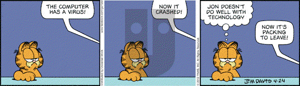 Garfield on Tuesday April 24, 2012 Comic Strip