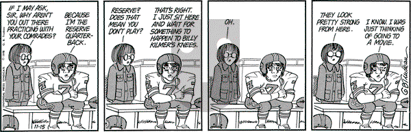 Doonesbury on Wednesday November 15, 1978 Comic Strip