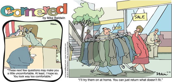 Cornered on Sunday March 16, 2014 Comic Strip