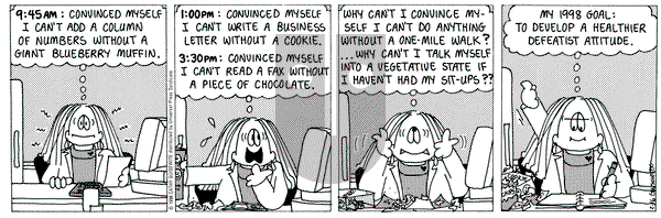 Cathy Classics on Monday February 16, 1998 Comic Strip